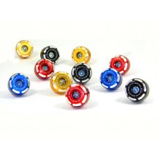 DBK Special Parts (Ducabike) Contrast Cut Weighted Bar Ends - Short - Closeout