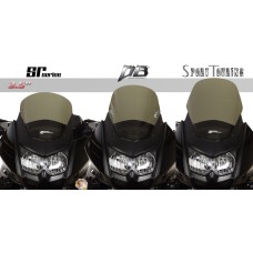 Zero Gravity Racing Windshields for the Kawasaki KLR 650 w/ Black Vinyl Mask(2008-2018)