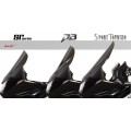 Zero Gravity Racing Windshields for the Kawasaki KLR 650 w/ Black Vinyl Mask(2008-2018) Zero Gravity Racing Windshields for the Kawasaki KLR 650 w/ Black Vinyl Mask(2008-2018)
