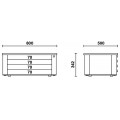 Beta Tools Model C39T G-Portable Tool Chest 4 Drawers Grey Beta Tools Model C39T G-Portable Tool Chest 4 Drawers Grey