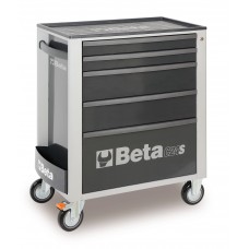 Beta Tools Model C24S  5/G-Mobile Roller Cab 5 Drawers Grey