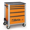 Beta Tools Model C24S 5/O-Mobile Roller Cab 5 Drawers Orange Beta Tools Model C24S 5/O-Mobile Roller Cab 5 Drawers Orange