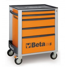 Beta Tools Model C24S  5/O-Mobile Roller Cab 5 Drawers Orange