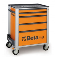 Beta Tools Model C24S  5/O-Mobile Roller Cab 5 Drawers Orange