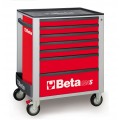 Beta Tools Model C24S 7/R-Mobile Roller Cab 7 Drawers Red Beta Tools Model C24S 7/R-Mobile Roller Cab 7 Drawers Red