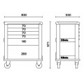 Beta Tools Model C39 R/6-Mobile Roller Cab 6 Drawers Red Beta Tools Model C39 R/6-Mobile Roller Cab 6 Drawers Red