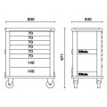 Beta Tools Model C39 O/8-Mobile Roller Cab 8 Drawers Orange Beta Tools Model C39 O/8-Mobile Roller Cab 8 Drawers Orange