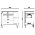 Beta Tools Model C24Sl  G-Mobile Roller Cab Grey