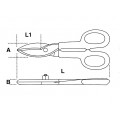 Beta Tools Model 1112 300-Tin Snips Straight Wide Blades Beta Tools Model 1112 300-Tin Snips Straight Wide Blades