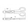 Beta Tools Model 1114  350-Tin Snips Straight Narrow Blade