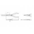 Beta Tools Model 1008 160mm-Long Flat Knurled Nose Pliers Beta Tools Model 1008 160mm-Long Flat Knurled Nose Pliers