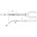 Beta Tools Model 1009  L/B-Curved Extra Long Nose Pliers