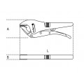 Beta Tools Model 1050 Adjustment Self-Locking Pliers Beta Tools Model 1050 Adjustment Self-Locking Pliers