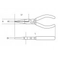 Beta Tools Model 1166  160mm-Extra Long Needle Nose Pliers