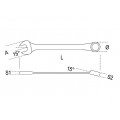 Beta Tools Model 142 11x11mm-Reversible Ratcheting Combination Wrenches Beta Tools Model 142 11x11mm-Reversible Ratcheting Combination Wrenches