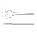 Beta Tools Model 52  17mm Single Open End Wrenches