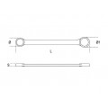 Beta Tools Model 95 12x13mm-Double Ended Flat Ring Wrenches Beta Tools Model 95 12x13mm-Double Ended Flat Ring Wrenches