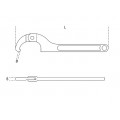 Beta Tools Model 99  Sq120-180mm-Hook Wrenches with Square Noses