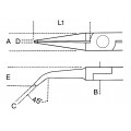 Beta Tools Model 1172 Bm/P-Flat Bent Long Nose Pliers Beta Tools Model 1172 Bm/P-Flat Bent Long Nose Pliers