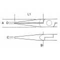 Beta Tools Model 1177 Bm-Half-Round Long Nose Pliers Beta Tools Model 1177 Bm-Half-Round Long Nose Pliers