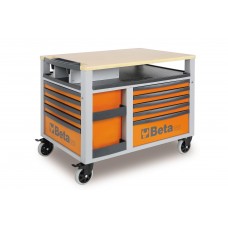 Beta Tools Model C28  O-Supertank Trolley 10 Drawers Orange