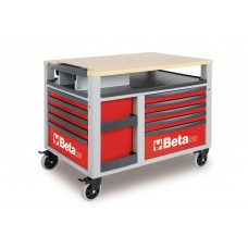Beta Tools Model C28  R-Supertank Trolley 10 Drawers Red