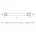Beta Tools Model 95 Ftx6X8-Double-Ended Straight Wrenches Beta Tools Model 95 Ftx6X8-Double-Ended Straight Wrenches