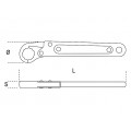 Beta Tools Model 120  14mm-Ratchet Opening Single Ended Wrenches