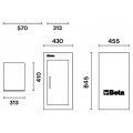 Beta Tools Model C38L  A-O-Side Door + Interior Shelf C38L