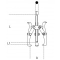 Beta Tools Model 1521  1-Pullers + Three Reversible Legs