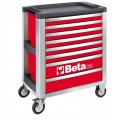 Beta Tools Model C39  R/8-Mobile Roller Cab 8 Drawers Red