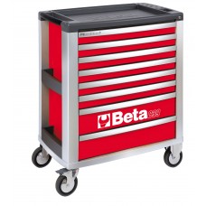 Beta Tools Model C39  R/8-Mobile Roller Cab 8 Drawers Red