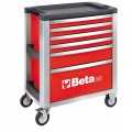 Beta Tools Model C39  R/6-Mobile Roller Cab 6 Drawers Red