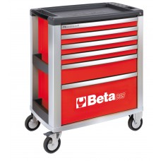 Beta Tools Model C39  R/6-Mobile Roller Cab 6 Drawers Red
