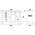Beta Tools Model C39 Small-O-Special Mobile Roller Cab Beta Tools Model C39 Small-O-Special Mobile Roller Cab