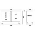 Beta Tools Model C39 Medium-O-Special Mobile Roller Cab Beta Tools Model C39 Medium-O-Special Mobile Roller Cab
