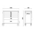 Beta Tools Model C24Sa Xl 7/O-Roller Cab 7 Drawers Long Beta Tools Model C24Sa Xl 7/O-Roller Cab 7 Drawers Long