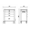 Beta Tools Model C24S 5/O-Mobile Roller Cab 5 Drawers Orange Beta Tools Model C24S 5/O-Mobile Roller Cab 5 Drawers Orange
