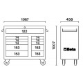 Beta Tools Model C38G Mobile Roller Cab 11 Drawers Grey Beta Tools Model C38G Mobile Roller Cab 11 Drawers Grey