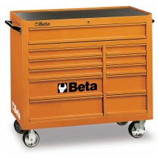 Beta Tools Model C38O  Mobile Roller Cab 11 Drawers Orange