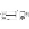 Beta Tools Model C57S  C/G-Mastercargo Workbench Grey