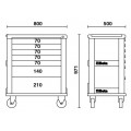 Beta Tools Model C39 O-Mobile Roller Cab 7 Drawers Orange Beta Tools Model C39 O-Mobile Roller Cab 7 Drawers Orange