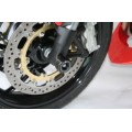 R&G Racing Front Axle Sliders / Protectors for Triumph Speed Triple '97-'04 R&G Racing Front Axle Sliders / Protectors for Triumph Speed Triple '97-'04