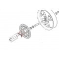 CNC Racing Titanium Single Front Brake Rotor Kit (6) M8x20 CNC Racing Titanium Single Front Brake Rotor Kit (6) M8x20