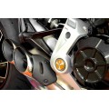 DBK Special Parts (Ducabike) Tri Blade Contrast Cut Billet Main Frame Caps for the Ducati XDiavel and Diavel 1260 DBK Special Parts (Ducabike) Tri Blade Contrast Cut Billet Main Frame Caps for the Ducati XDiavel and Diavel 1260