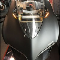 New Rage Cycles (NRC) Mirror Block Off Turn Signals for the Ducati Panigale 1199 and 899