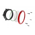 DBK Special Parts (Ducabike) Dual Color Clear Wet Clutch Cover for the Ducati Panigale 1299/1199/959 Superleggera (and 899 too with modification) DBK Special Parts (Ducabike) Dual Color Clear Wet Clutch Cover for the Ducati Panigale 1299/1199/959 Superleggera (and 899 too with modification)