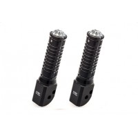 CNC Racing Solid Round Folding Passenger Footpeg Kit for Ducati Scrambler