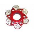 DBK Special Parts (Ducabike) Contrast Cut 6 Hole Rear Sprocket Hub Flange Carrier for Most Large hub Ducati DBK Special Parts (Ducabike) Contrast Cut 6 Hole Rear Sprocket Hub Flange Carrier for Most Large hub Ducati