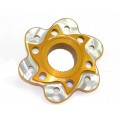 DBK Special Parts (Ducabike) Contrast Cut 6 Hole Rear Sprocket Hub Flange Carrier for Most Large hub Ducati DBK Special Parts (Ducabike) Contrast Cut 6 Hole Rear Sprocket Hub Flange Carrier for Most Large hub Ducati